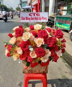 Ánh Dương Giỏ Hoa Đẹp Tặng Sếp GH-43